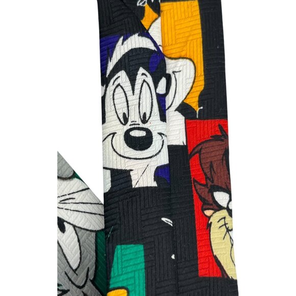 Vintage Looney Tunes Character Tie 1998 Polyester 56" L 4" W - Picture 6 of 11